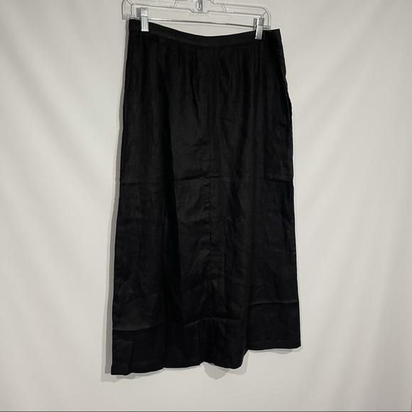 Rhythm Amalfi Washed Black Button-Up Midi Skirt - Picture 6 of 12